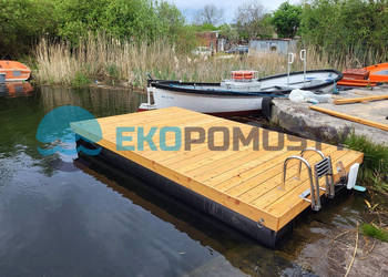 OD RĘKI - platforma pływająca, tratwa 4x2,4m - 9,6mkw modrzew eu.