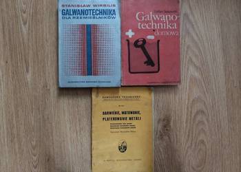 3 x książki galwanotechnika, barwienie, platerowanie