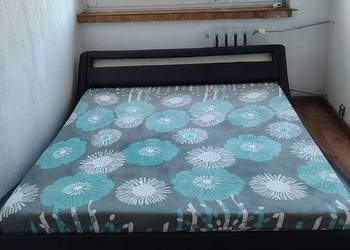 Łóżko z Eco skóry z oświetleniem