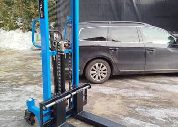 Wózek widłowy ręczny masztowy sztaplarka podnośnikowy do palet paleciak