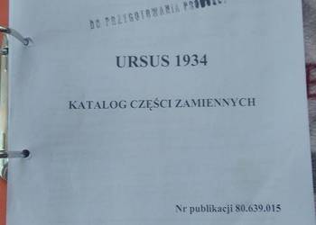 Katalog części ciągnika Ursus 1934 oryginał Katalog części ciągnika Ursus 1934 oryginał