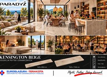 gres 14,8/89,8 kensington beige paradyż
