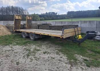Laweta przyczepa  niskopodwoziowa tandem meusburger