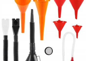 Zestaw 10 Lejków Warsztatowych do Paliwa i Oleju | Motoryzacja & Serwis