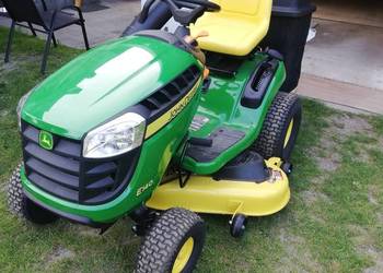 Traktorek kosiarka z koszem John Deere moc 22km