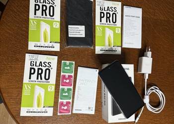 Telefon Smartfon Samsung A52 5G Zestaw Pudełko Ladowarka Kabel USB C