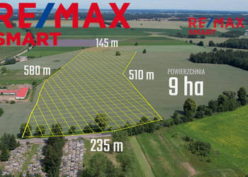 9,01 ha | MPZP: produkcja, logistyka | 1 km od S7