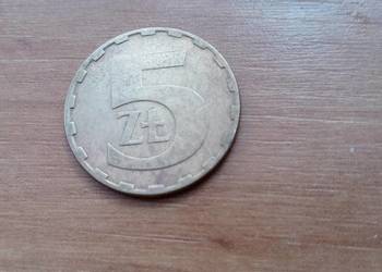 Moneta 5zl.z 1987r.