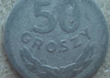 POLSKA-50 GROSZY-1957 r (b.z.)-AL-