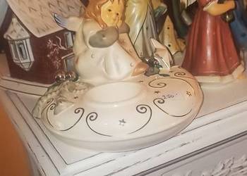 Figurka Goebel. Świecznik z Aniołkiem na tealighty,  z serii