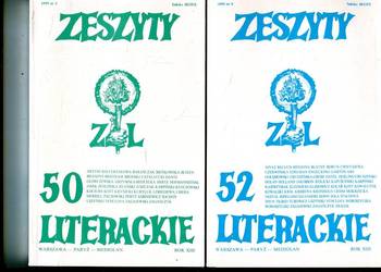 Zeszyty Literackie 50 Rok XIII + 52 Rok XIII