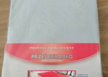 NOWE PRZEŚCIERADŁO JERSEY Z GUMKĄ BAWEŁNIANE - BAWEŁNA PREMIUM 160x200 CM