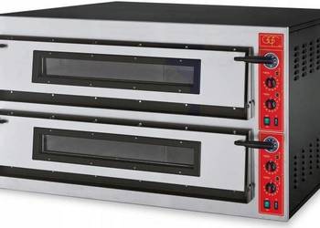 Piec do pizzy 2-komorowy elektryczny GGF 26,4 kW, 18xØ36 cm + PODSTAWA