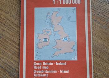 Great Britain Ireland Road map 1:1000 000
