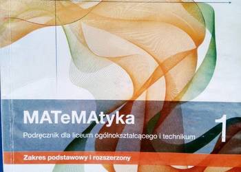 Matematematyka 1 rozszerzenie podręczniki szkolne używane