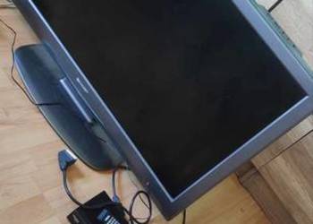Telewizor 37" Sharp Aquos z dekoderem pilotem i okablowaniem