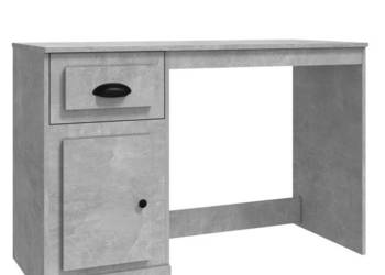 Biurko z szufladą szarość betonu 115x50x75 cm WM-816476