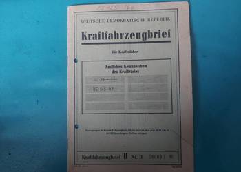Dokumenty niemieckie mz es 125 trophy 1966 rok