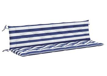 vidaXL Poduszki na ławki ogrodowe, 2 szt. w pasy, 200x50x7 cm(SKU:361747)