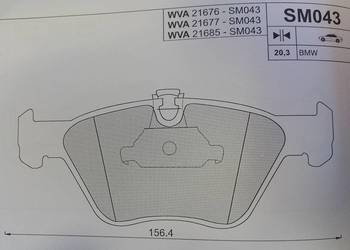 Klocki hamulcowe kpl. przód  BMW 5 (E34), 5 (E39) 2.0-3.5 03.90