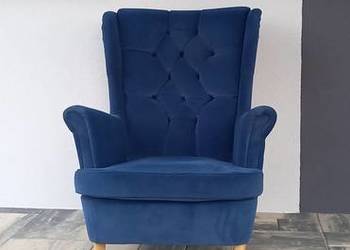 Fotel wypoczynkowy Uszak granatowy