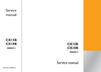 Case CX15B CX18B instrukcja naprawy PL