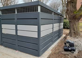 Osiedlowa wiata śmietnikowa