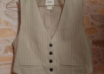 (36/S) Pull&Bear/ Ekskluzywna, żakietowa kamizelka garniturowa z Londynu