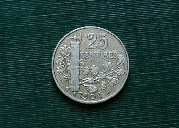 FRANCJA - 25 centymów, 1904r