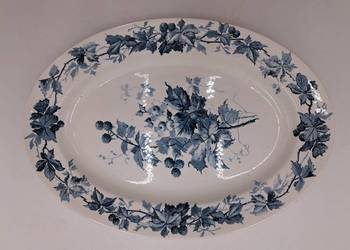 Zabytkowy talerz półmisek owalny Villeroy&Boch Dresden Brombeere 32,5x23