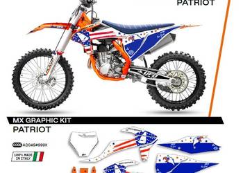OKLEINA  KTM SX/SXF 125;150;250; rok 2019-22 BIAŁO NIEBIESKI