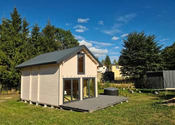 Drewniany domek Jan III 65 + 27 m2 wersja ocieplona