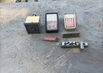 Emblematy Fiat 125p + obrotomierz