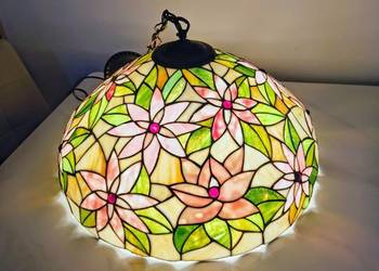 Tiffany lampa witrażowa wisząca "kwiaty"