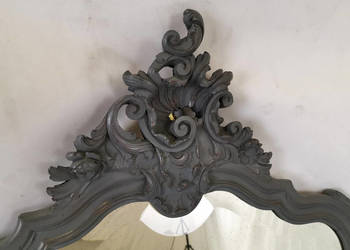 Lustro z półką rokoko do łazienki ludwik shabby chic