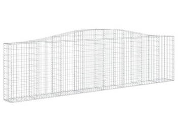 Kosze gabionowe 5 szt 400x30x100/120 cm galwanizowane żelazo WM-3145829