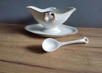 Stara przedwojenna sosjerka porcelana Ćmielów sygnatura wycisk