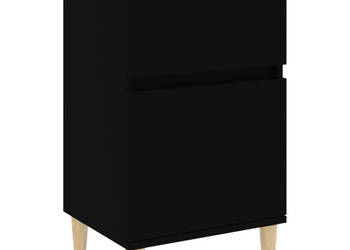 Szafka nocna czarna 40x35x70 cm WM-819694