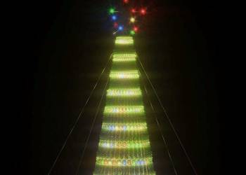 vidaXL Choinka LED 1544 diody LED Kolorowa 500 cm(SKU:358075)