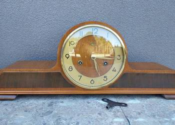 Stary zegar bufetowy FM Sonneberg sprawny kominkowy film gongu F062