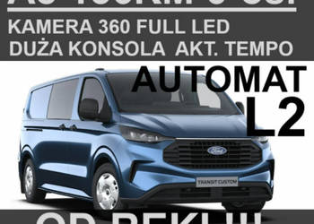 Ford Transit Custom A8 136KM 6-os. Brygadowy Kamera 360 Akt. Tempomat Full…