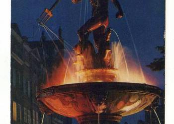 GDAŃSK FONTANNA NEPTUNA NOCĄ