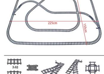 Tory do kolejek Lego, Mould King - Bardzo duży zestaw
