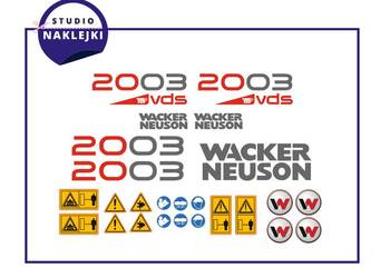 Naklejki Wacker Neuson 2003 VDS Minikoparka nalepki komplet koparka