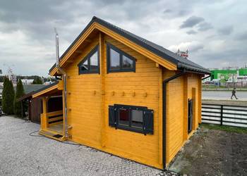 Dom drewniany z balika Gracja Deluxe 80m2 całoroczny/mieszkalny