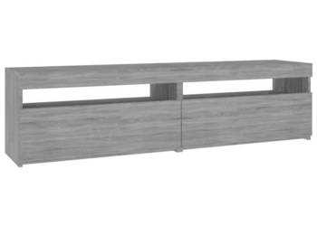 Szafki pod TV z LED 2 szt. szary dąb sonoma 75x35x40 cm WM-815126
