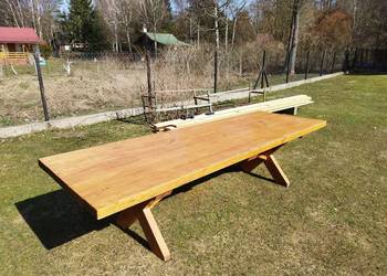 Stół ogrodowy drewniany