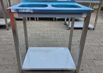 Zlew 2 Komorowy z Półką - Folia !!! - 80/60/85 - M.1705 N