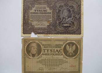 1000 Marek Polskich 1919 zestaw 2 szt.