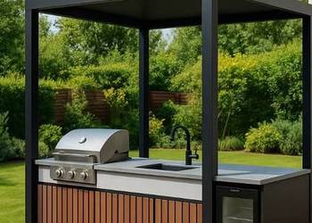 ?Nowoczesna kuchnia ogrodowa HPL – wolnostojąca, modułowa